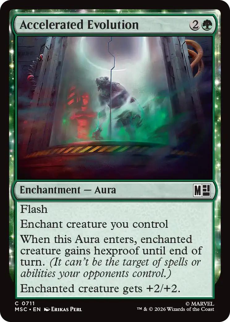 Accelerated Evolution [711] [Marvel Super Heroes: Commander] [Non-Foil]