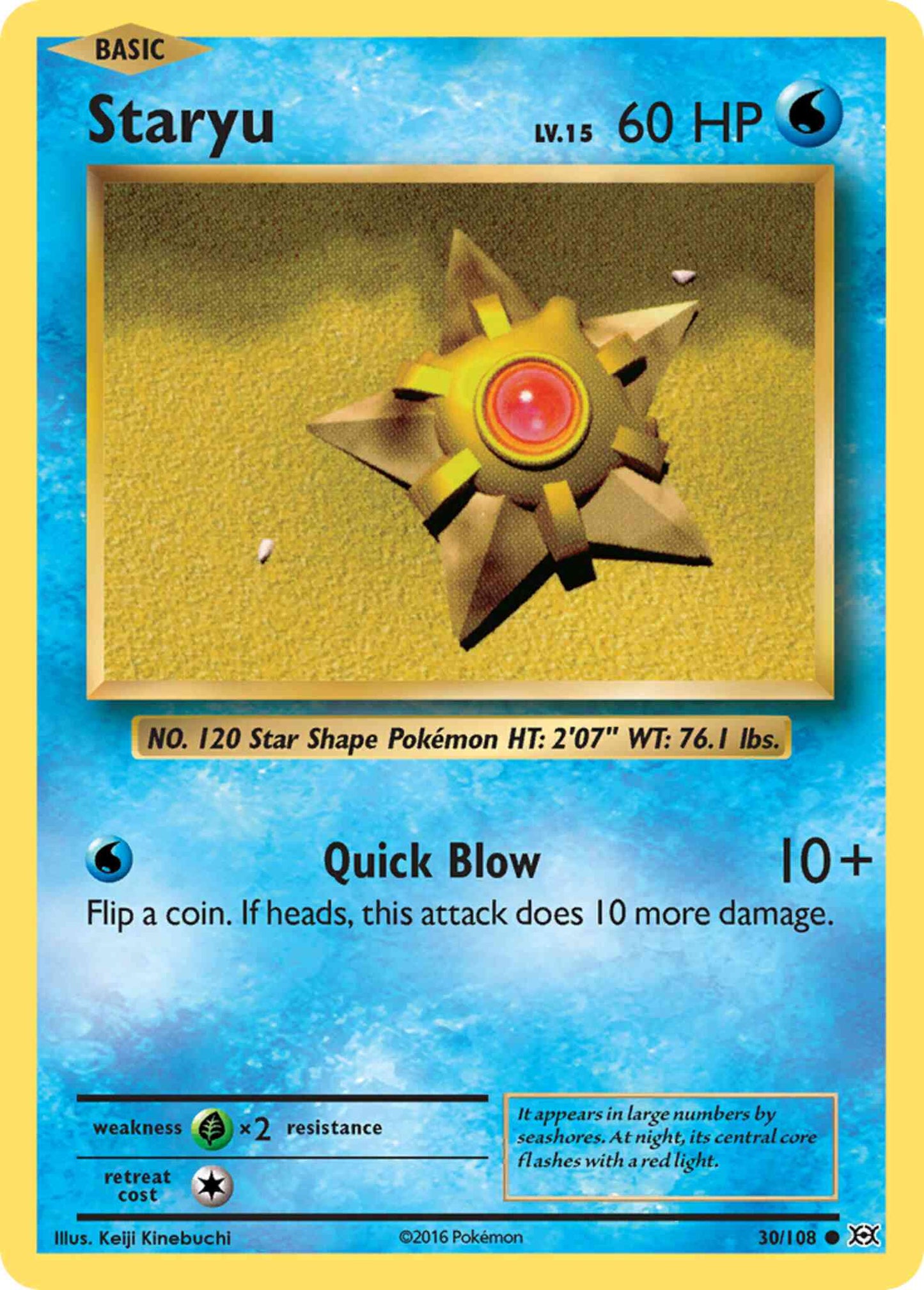 Staryu - 30/108 - Common [xy12-30] [Non-Holo]