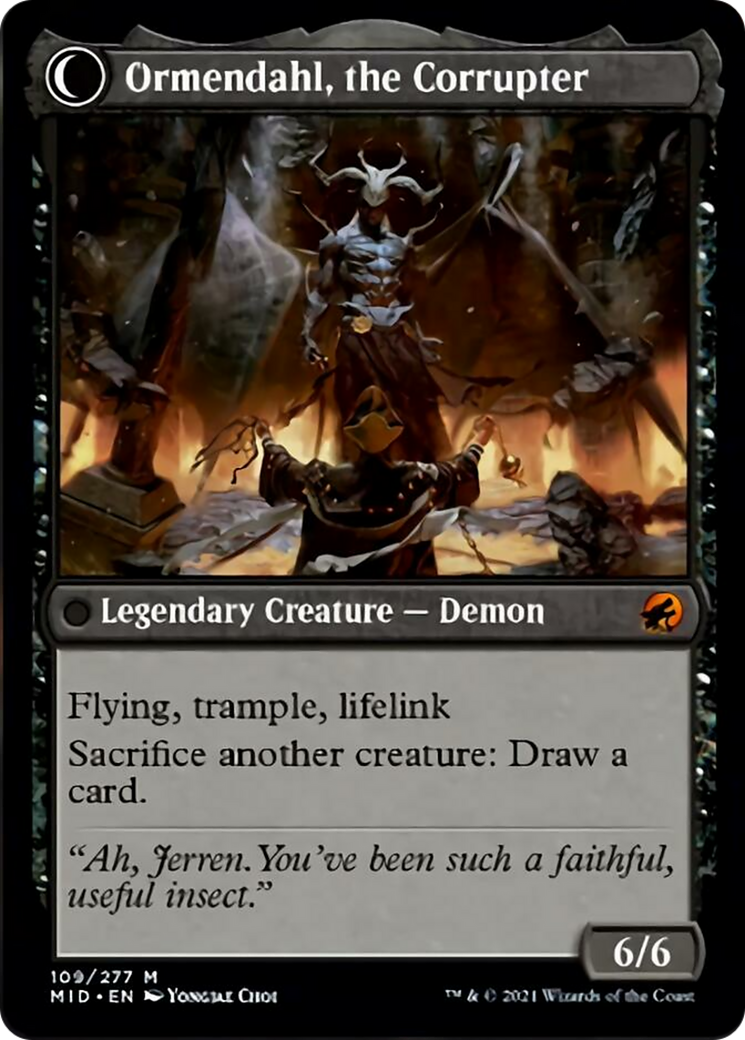 Jerren, Corrupted Bishop // Ormendahl, the Corrupter [109] [Innistrad: Midnight Hunt] [Non-Foil]