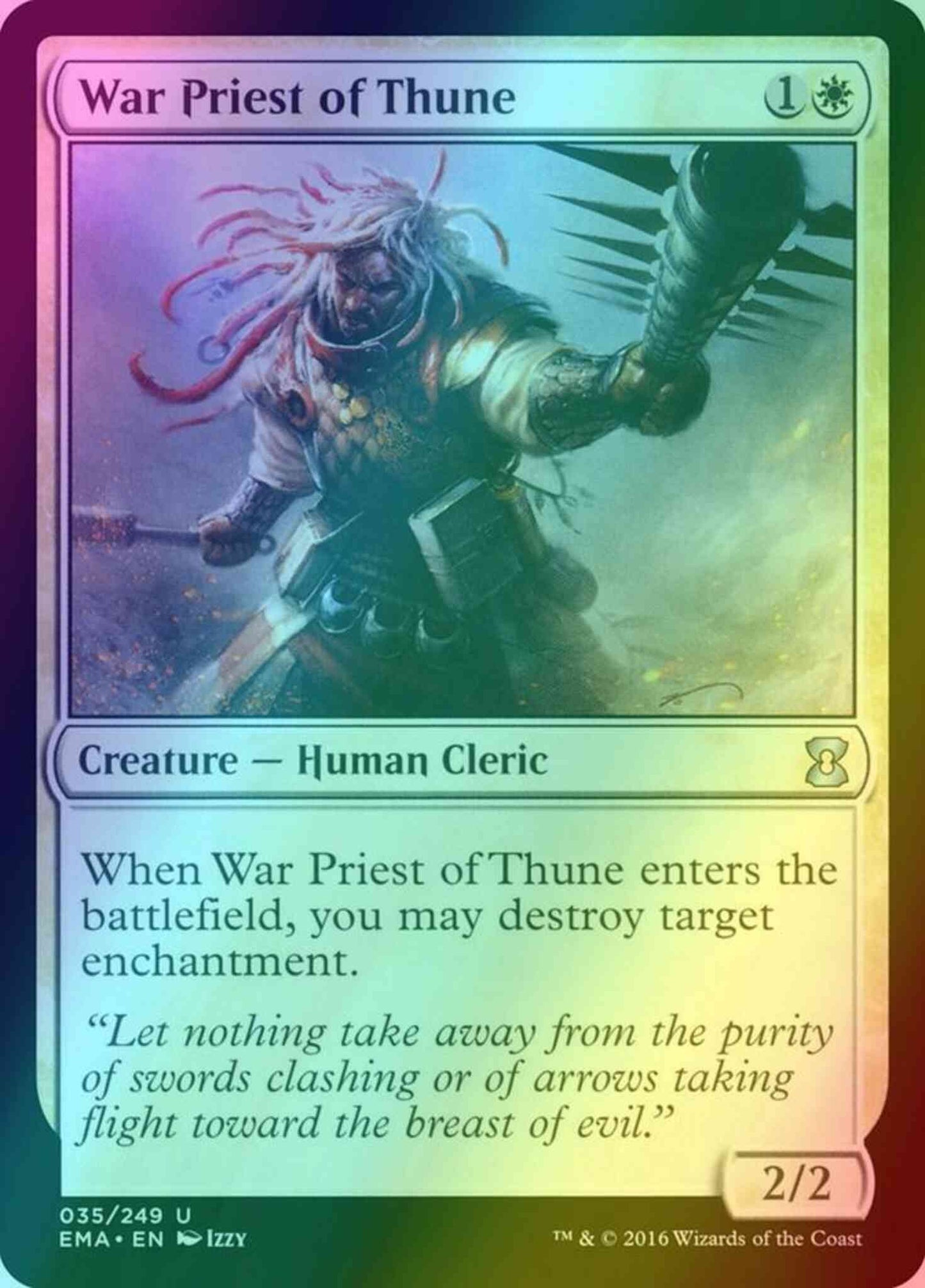 War Priest of Thune [35] [Eternal Masters] [Foil]