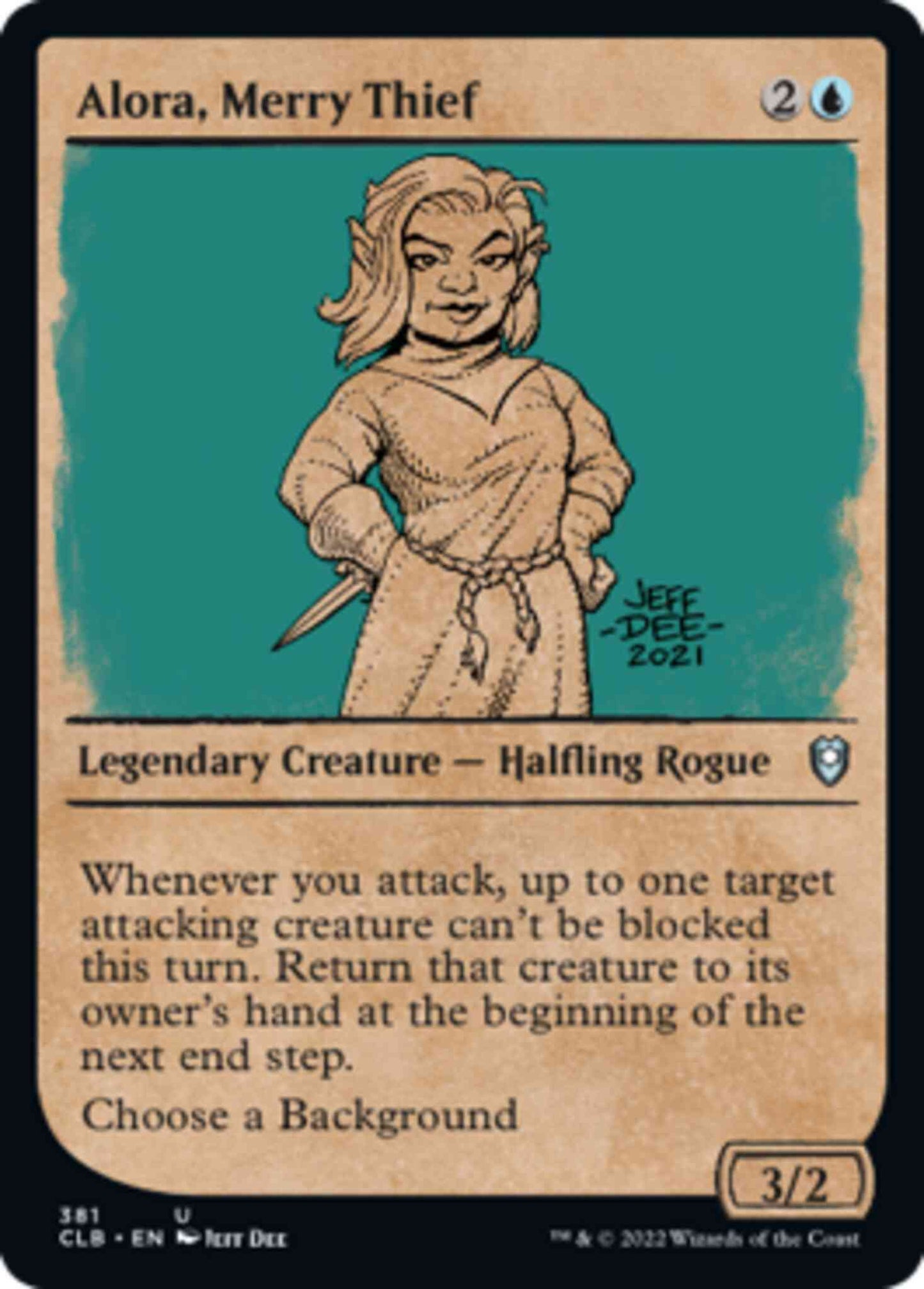 Alora, Merry Thief [381] [Rulebook Showcase] [Commander Legends: Battle for Baldur's Gate] [Non-Foil]