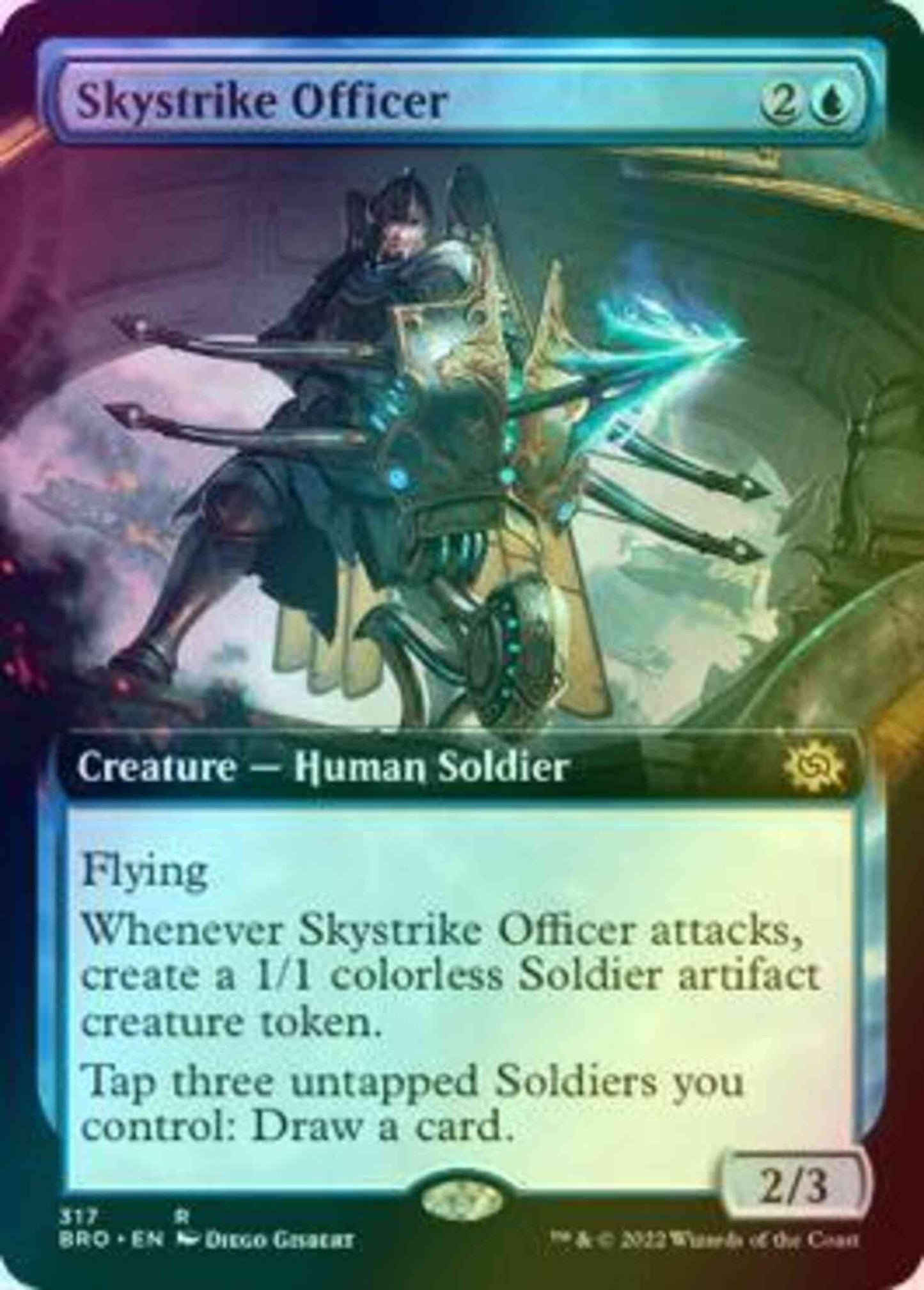 Skystrike Officer [317] [Extended Art] [The Brothers' War] [Foil]