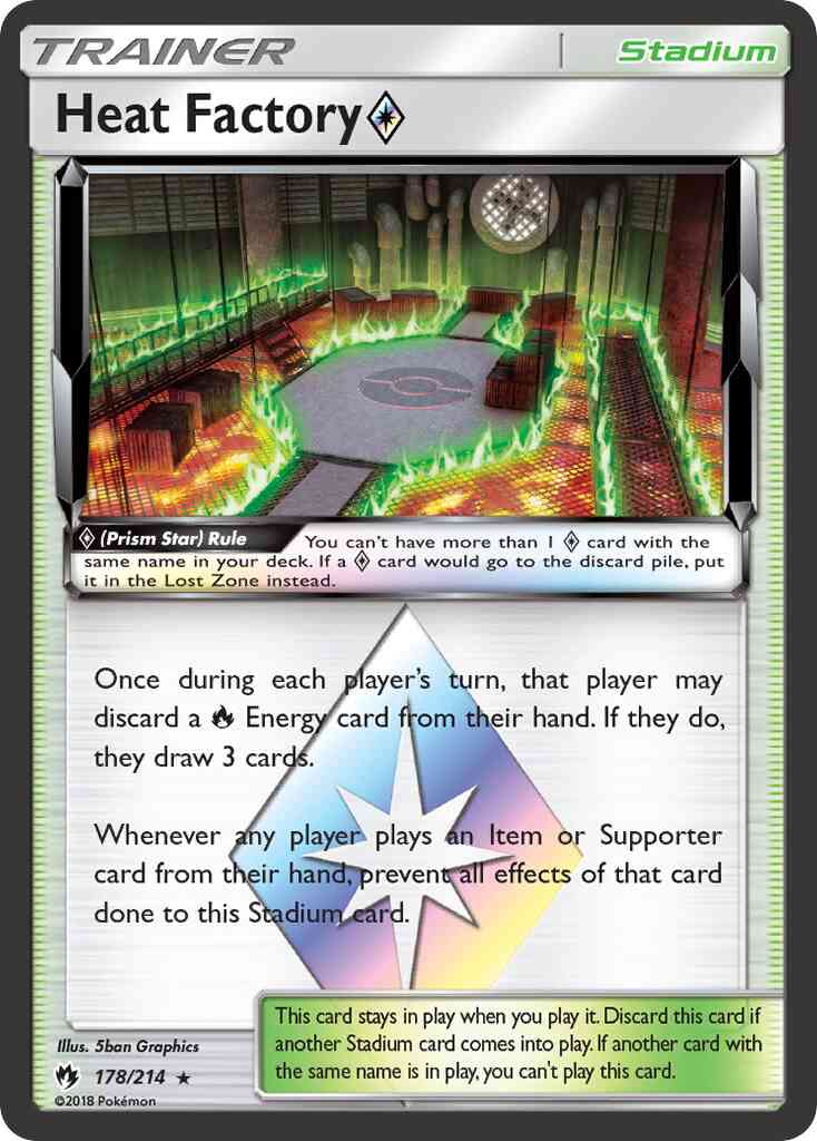 Heat Factory ◇ - 178/214 - Rare Holo [sm8-178] [Holo]