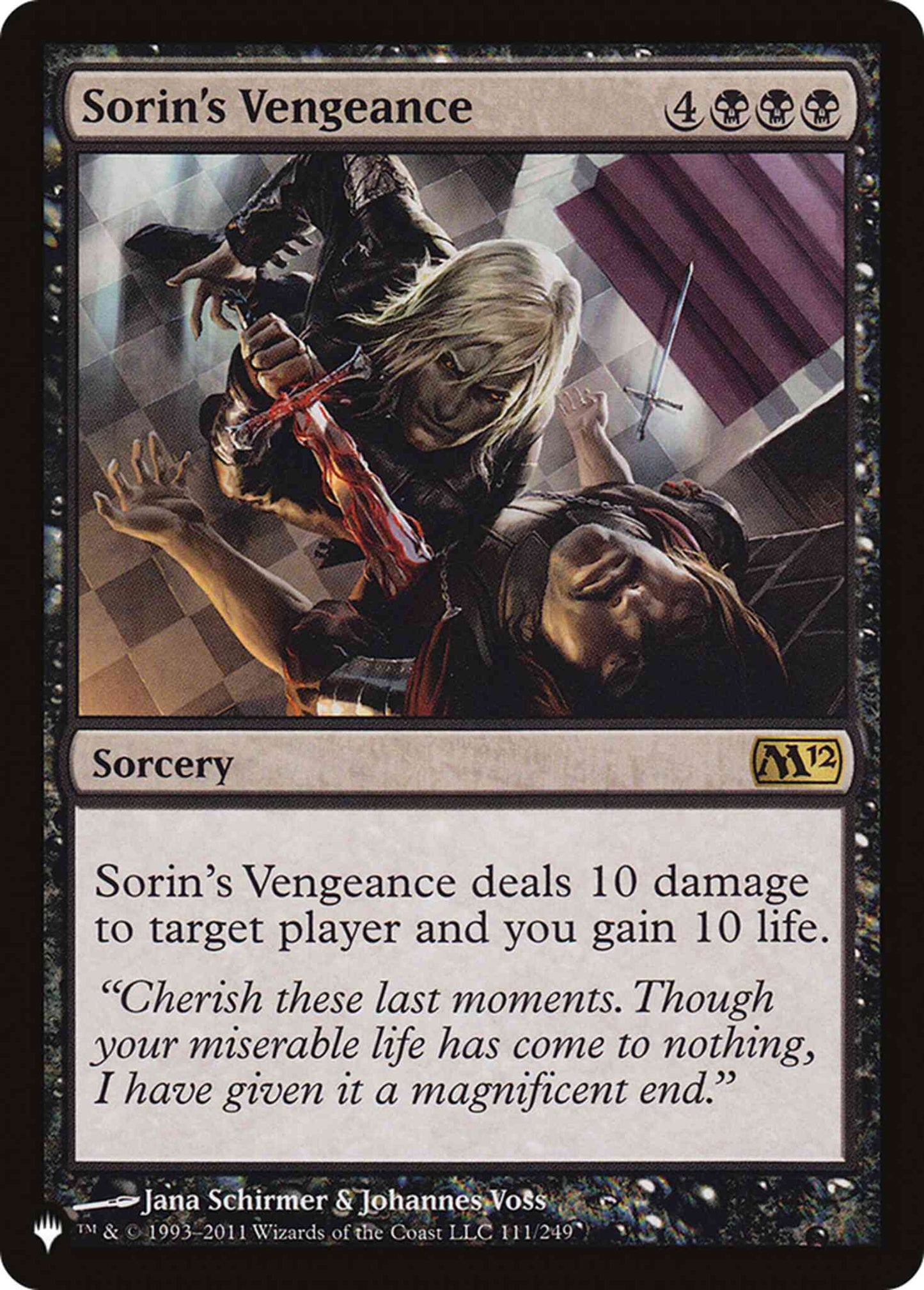 Sorin's Vengeance [M12-111] [The List] [Non-Foil]