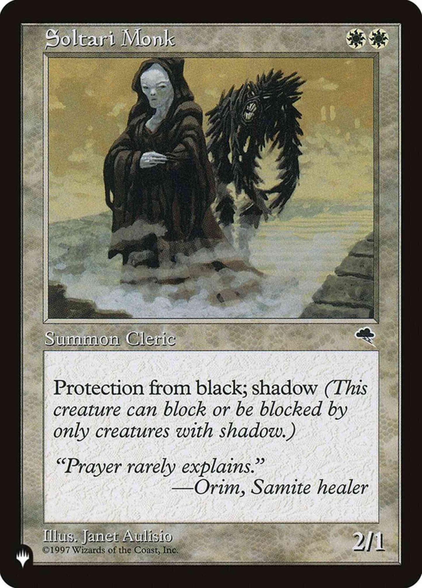 Soltari Monk [TMP-45] [The List] [Non-Foil]