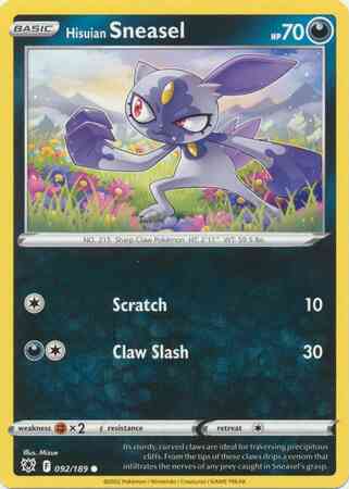 Hisuian Sneasel - 092/189 - Common [swsh10-092] [Non-Holo]