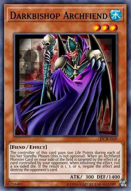Darkbishop Archfiend - DCR-069 - Rare - 1st Edition