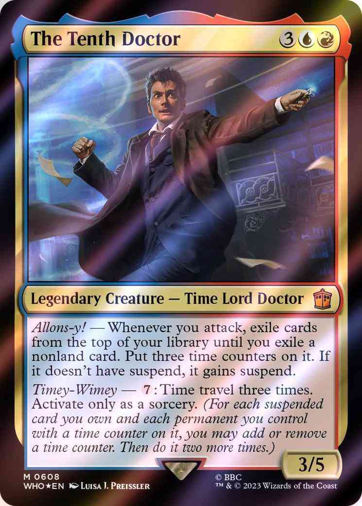 The Tenth Doctor [608] [Universes Beyond: Doctor Who] [Surge Foil]