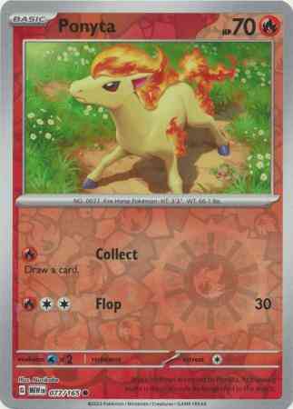 Ponyta - 077/165 - Common [sv035-077] [Reverse Holo]