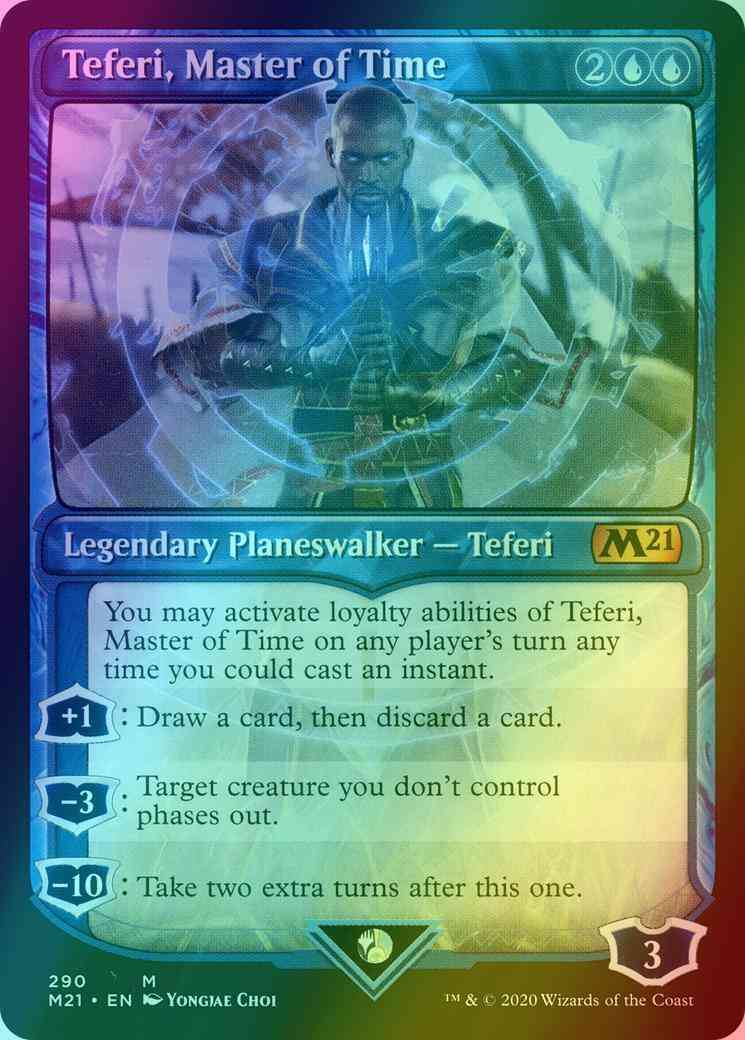 Teferi, Master of Time [290] [Showcase] [Core Set 2021] [Foil]