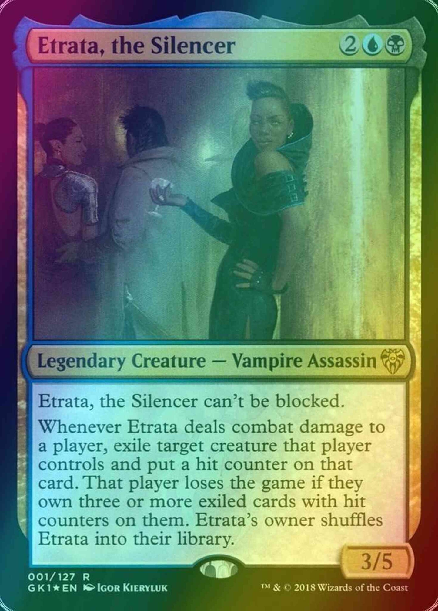Etrata, the Silencer [1] [GRN Guild Kit] [Foil]