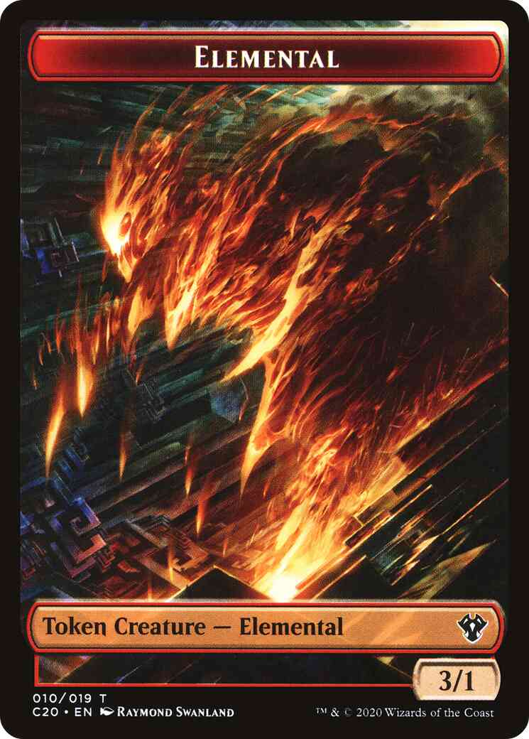 Elemental Token (10) // Kraken Token (06) [C20/IKO Set Symbol] [Commander 2020 Tokens] [Non-Foil]