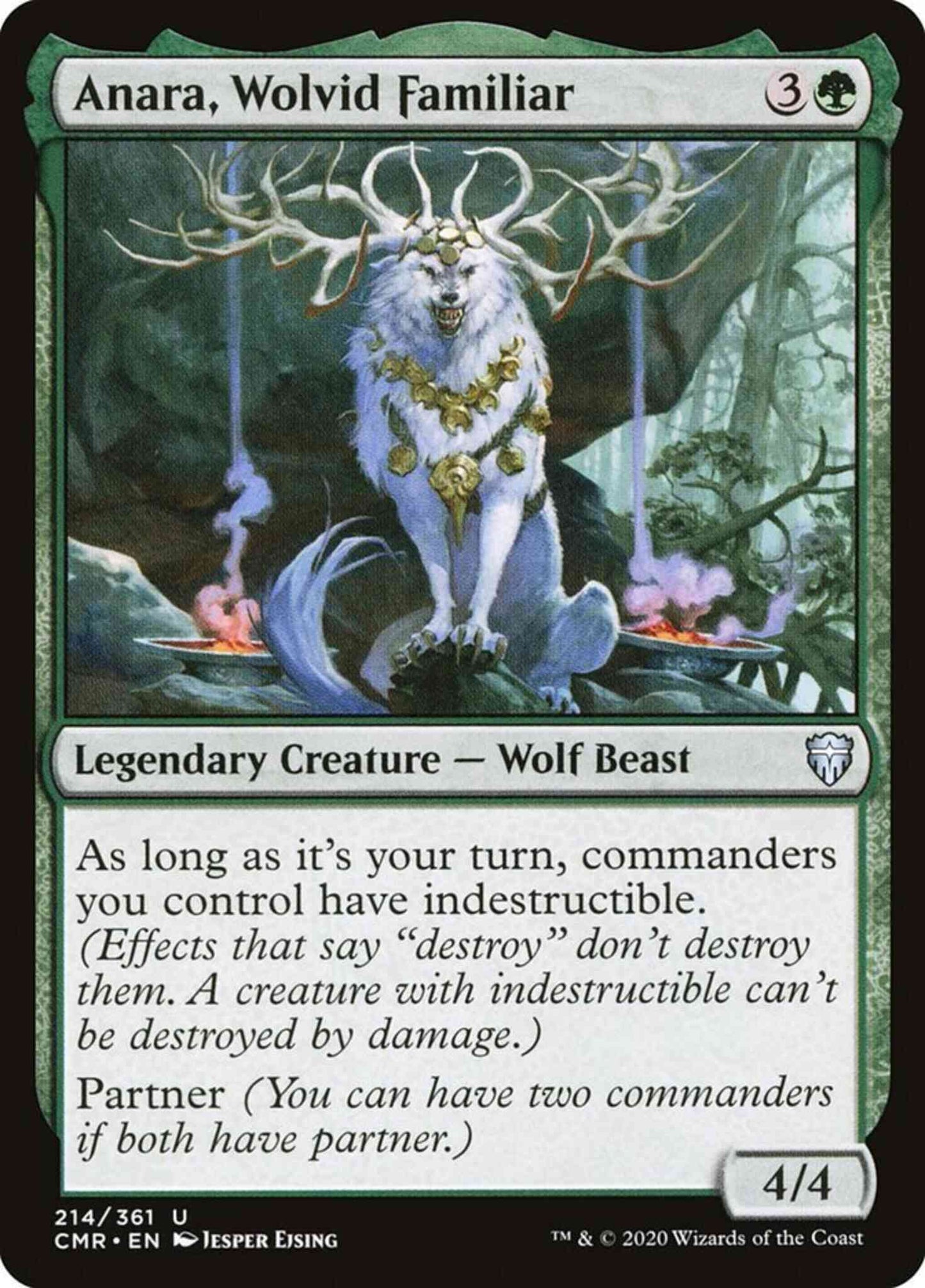 Anara, Wolvid Familiar [214] [Commander Legends] [Non-Foil]