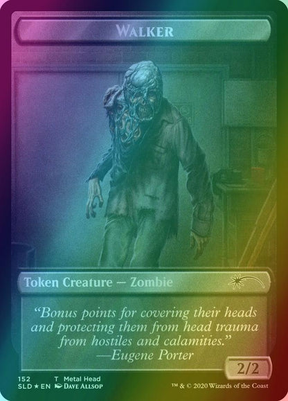Treasure Token (153) // Walker Token (152) [0153] [Full Art] [Walking Dead] [Secret Lair Drop] [Foil]