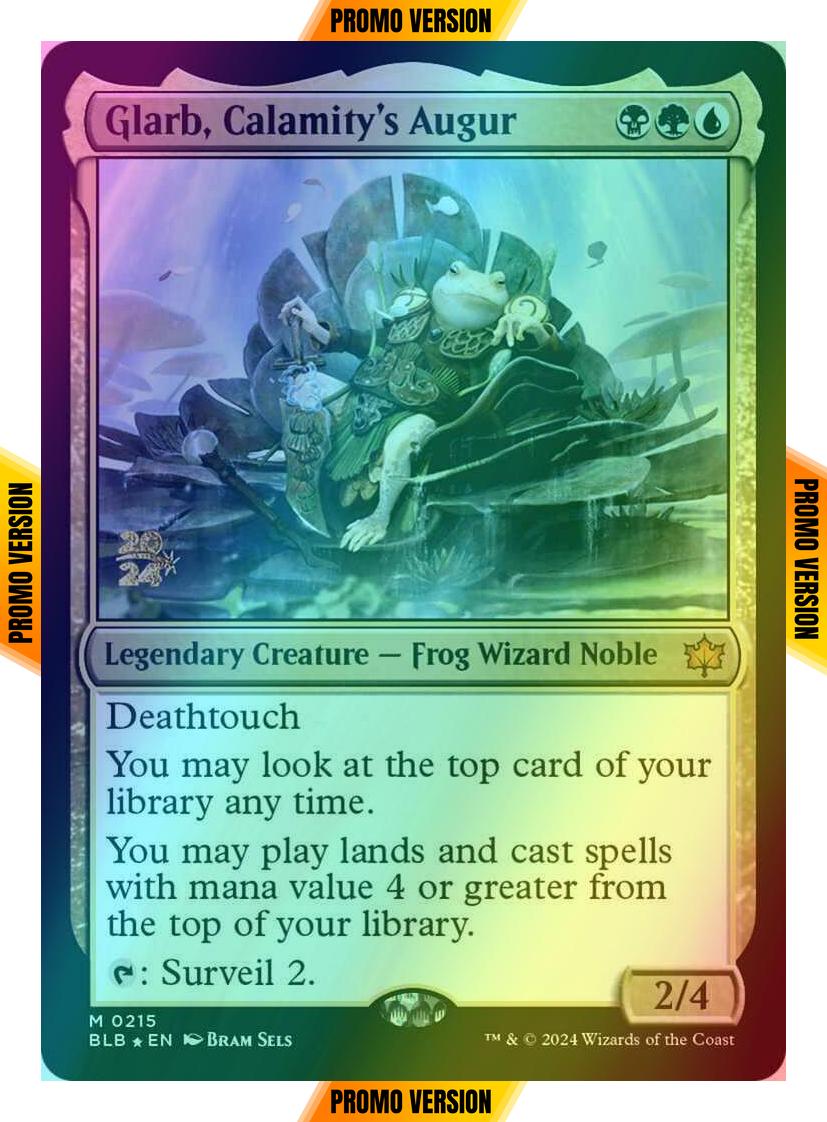 Glarb, Calamity's Augur [215s] [Prerelease] [Bloomburrow: Promos] [Foil]