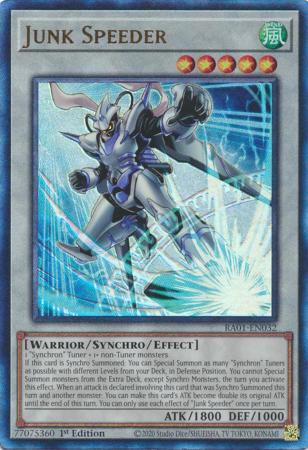 Junk Speeder - RA01-EN032 - Prismatic Ultimate Rare - 1st Edition