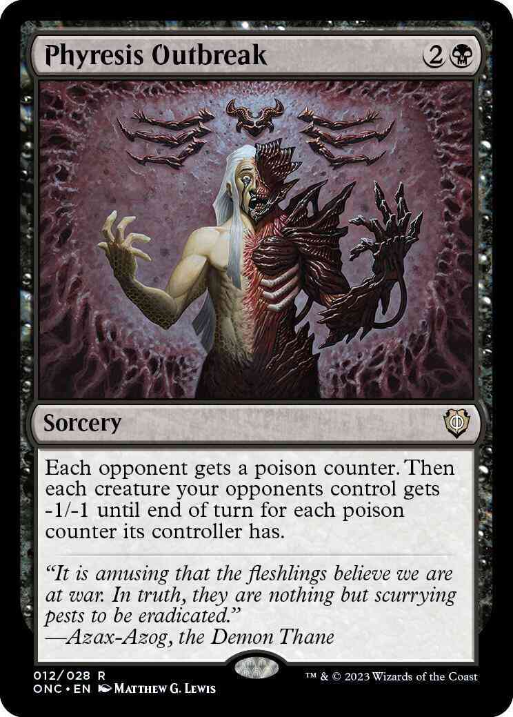 Phyresis Outbreak [12] [Phyrexia: All Will Be One: Commander] [Non-Foil]