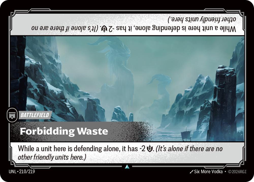 Forbidding Waste - 210/219 [Unleashed] [Non-Foil]