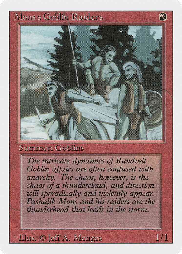 Mons's Goblin Raiders [167] [Revised Edition] [Non-Foil]