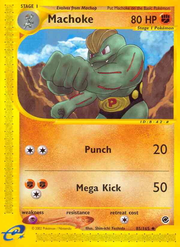 Machoke - 85/165 - Uncommon [ecard1-85] [Reverse Holo]