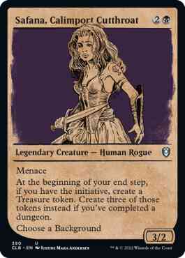 Safana, Calimport Cutthroat [390] [Rulebook Showcase] [Commander Legends: Battle for Baldur's Gate] [Non-Foil]