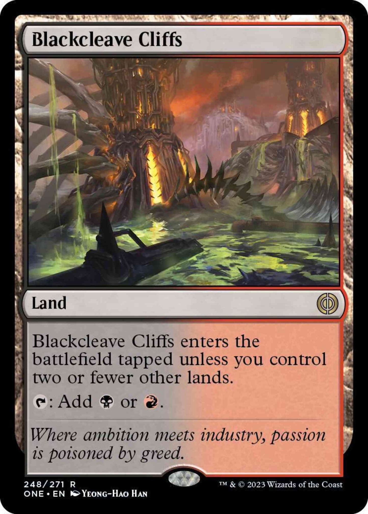 Blackcleave Cliffs [248] [Phyrexia: All Will Be One] [Non-Foil]