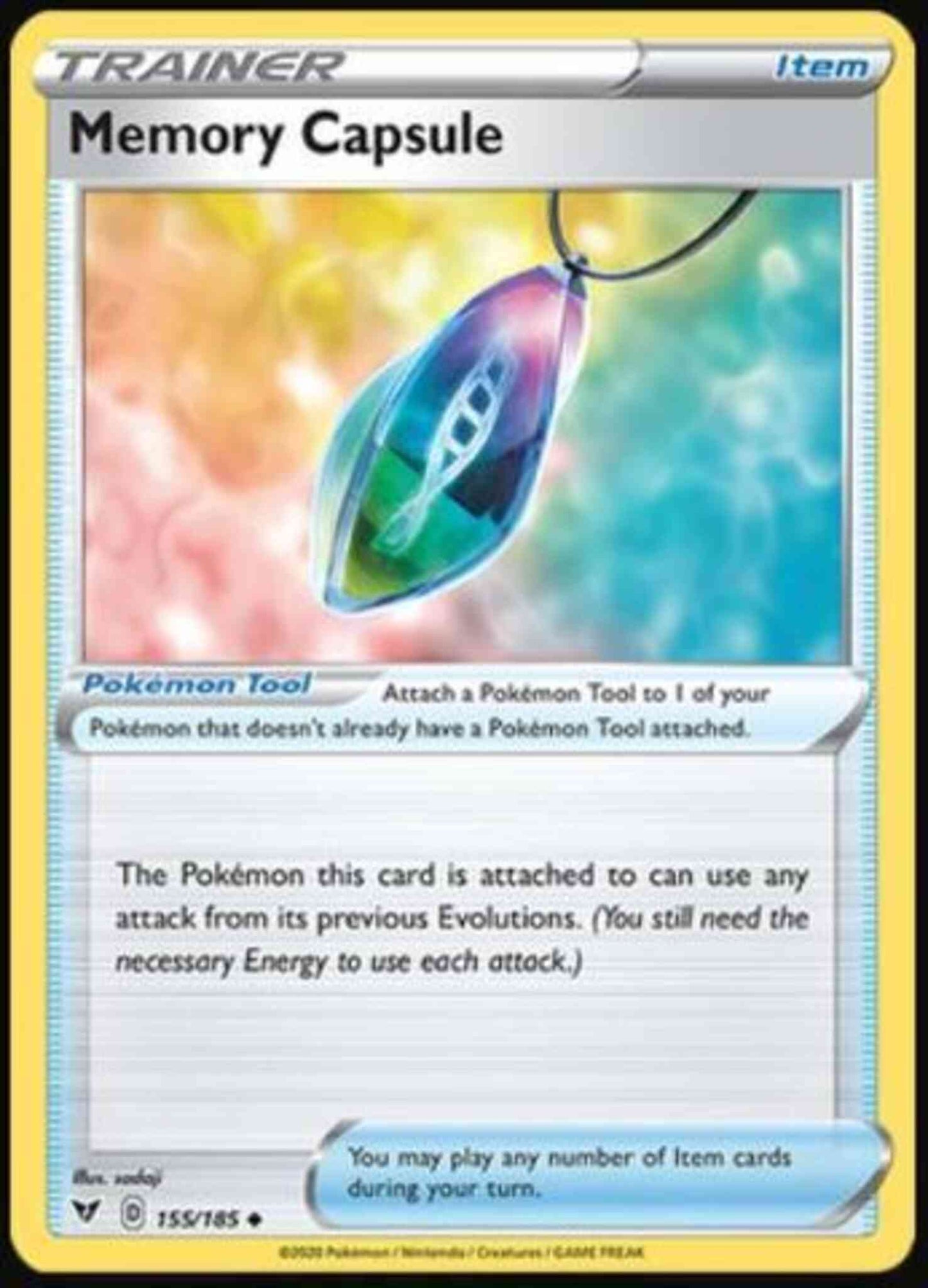 Memory Capsule - 155/185 - Uncommon [swsh4-155] [Reverse Holo]