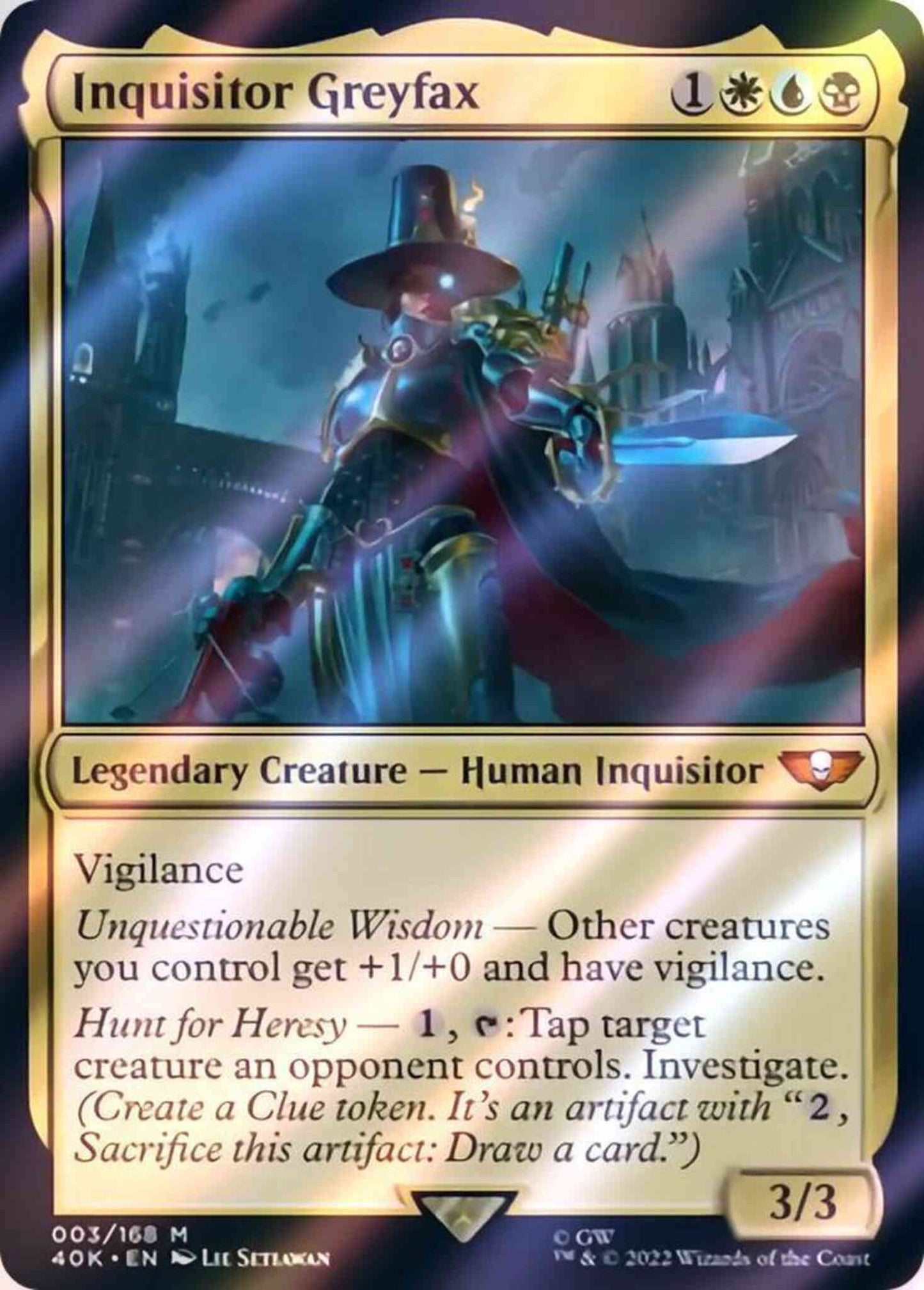 Inquisitor Greyfax [3] [Universes Beyond: Warhammer 40,000] [Surge Foil]