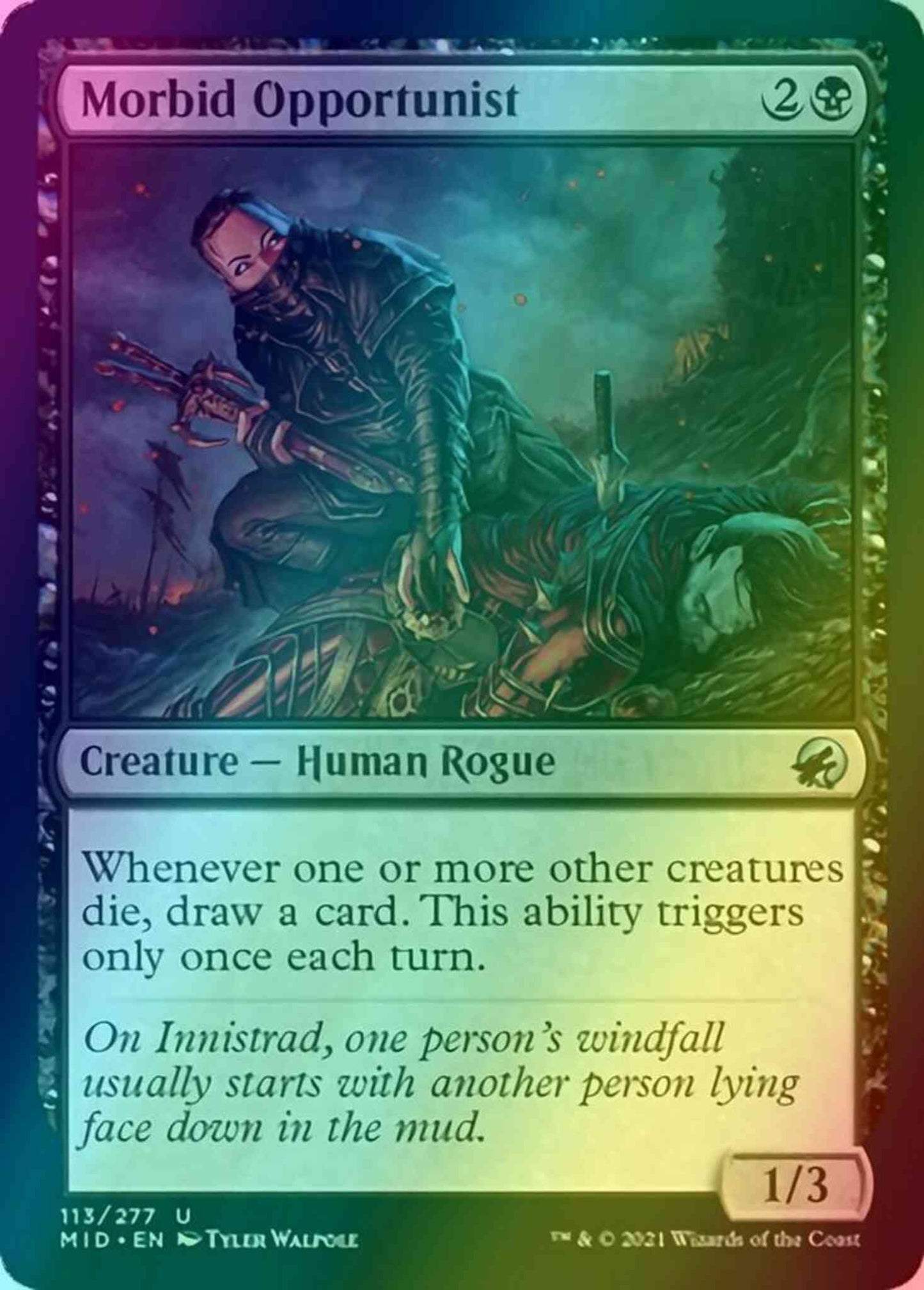 Morbid Opportunist [113] [Innistrad: Midnight Hunt] [Foil]