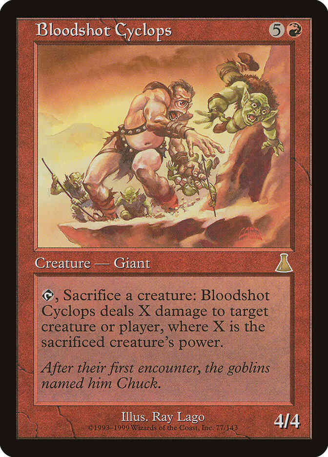 Bloodshot Cyclops [77] [Urza's Destiny] [Non-Foil]
