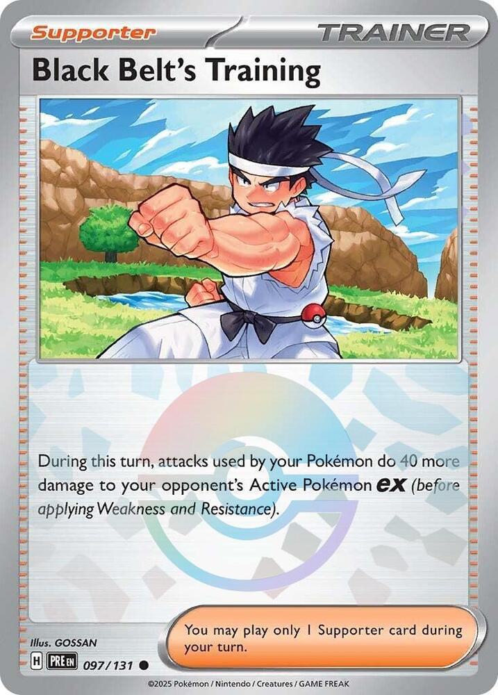 Black Belt's Training - Poké Ball Pattern - 097/131 - Common [sv085-097] [Reverse Holo]