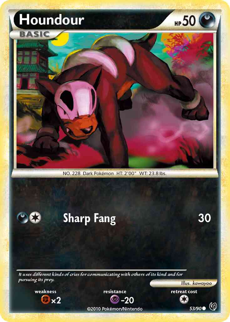 Houndour - 53/90 - Common [hgss3-53] [Reverse Holo]