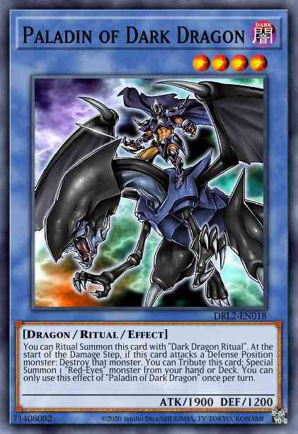 Paladin of Dark Dragon - DRL2-EN018 - Secret Rare - 1st Edition