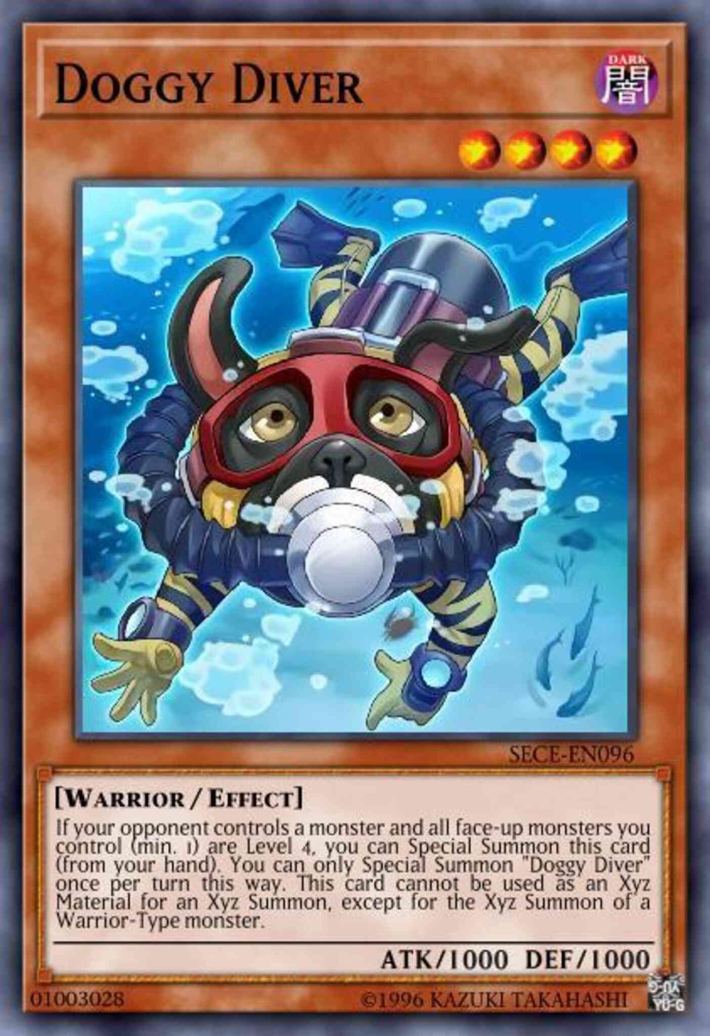 Doggy Diver - SECE-EN096 - Rare - 1st Edition