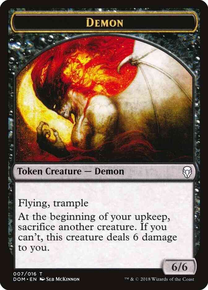 Demon Token [07] [Dominaria Tokens] [Non-Foil]