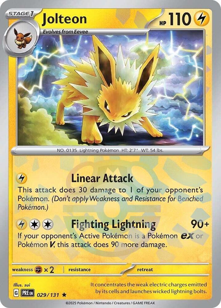 Jolteon - Master Ball Pattern - 029/131 - Rare [sv085-029] [Reverse Holo]