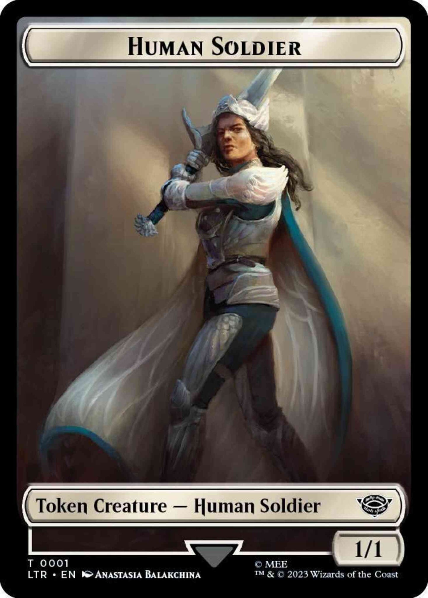Human Soldier Token (01) // Human Token (04) [The Lord of the Rings: Tales of Middle-earth: Commander: Tokens] [Non-Foil]
