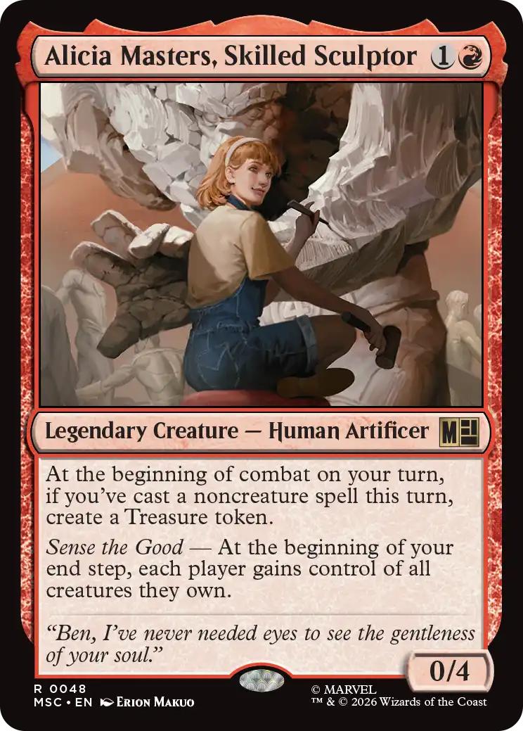 Alicia Masters, Skilled Sculptor [48] [Marvel Super Heroes: Commander] [Non-Foil]