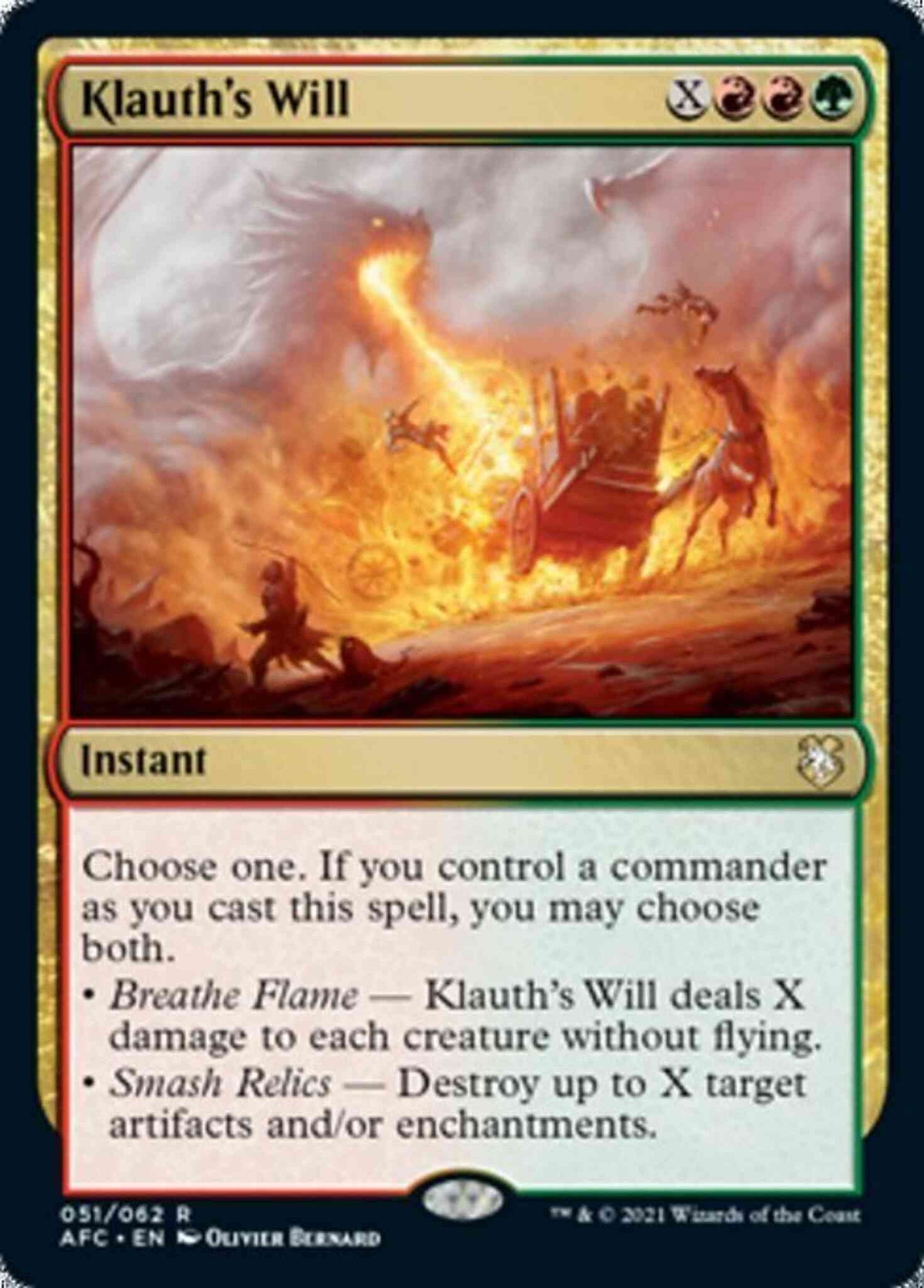 Klauth's Will [51] [Adventures in the Forgotten Realms Commander] [Non-Foil]