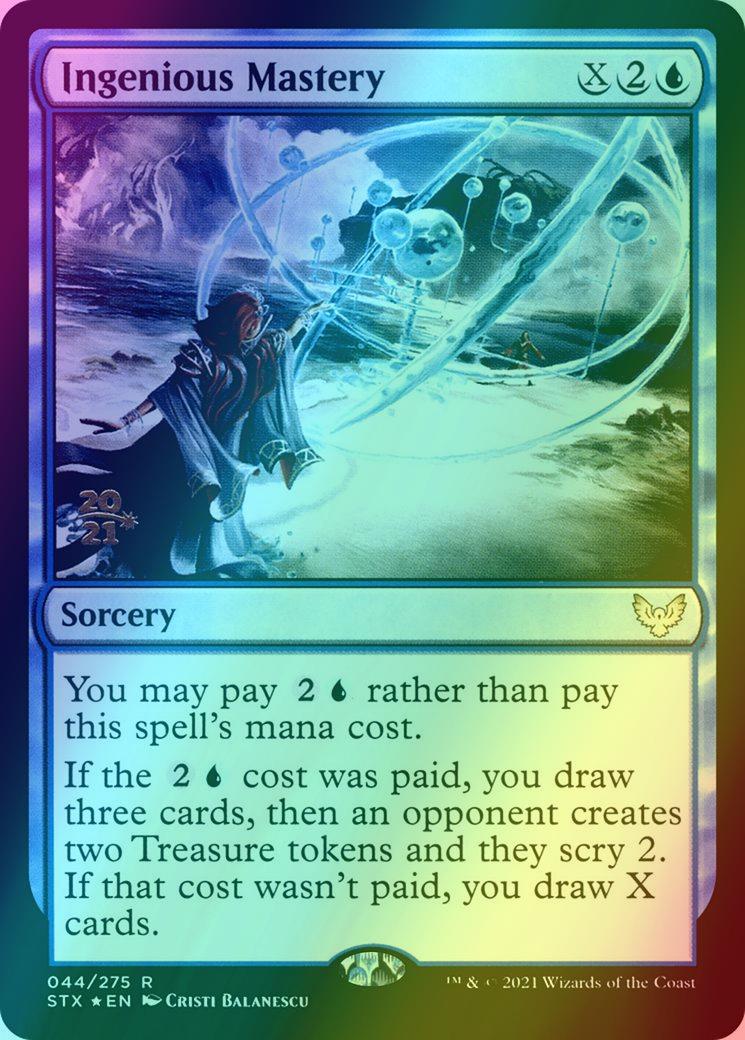 Ingenious Mastery [Prerelease] [44s] [Strixhaven: School of Mages Promos] [Foil]