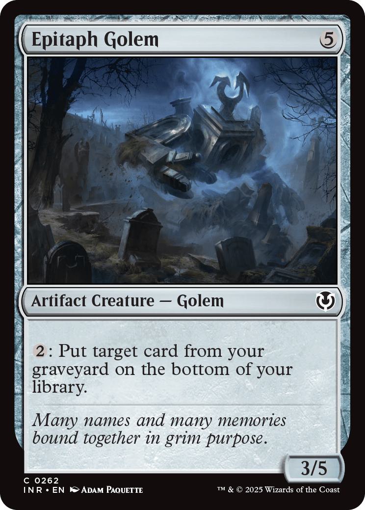 Epitaph Golem [262] [Innistrad Remastered] [Non-Foil]