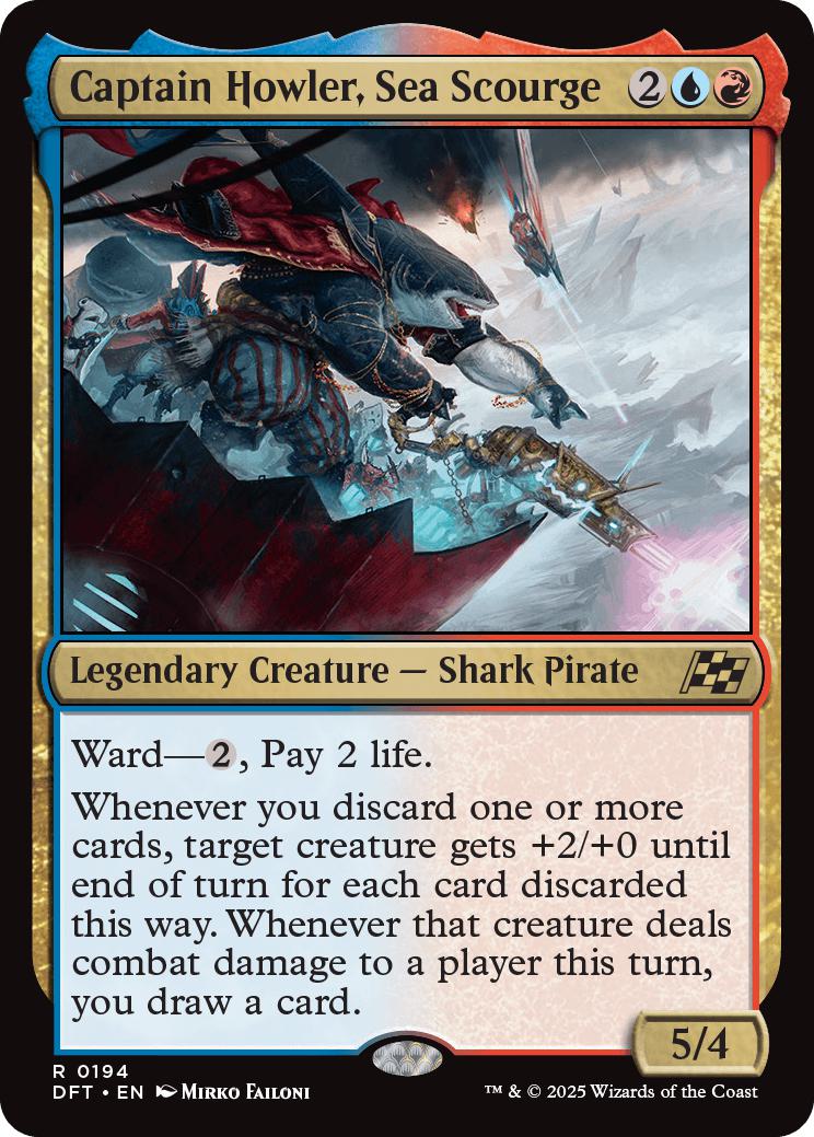 Captain Howler, Sea Scourge [194] [Aetherdrift] [Non-Foil]