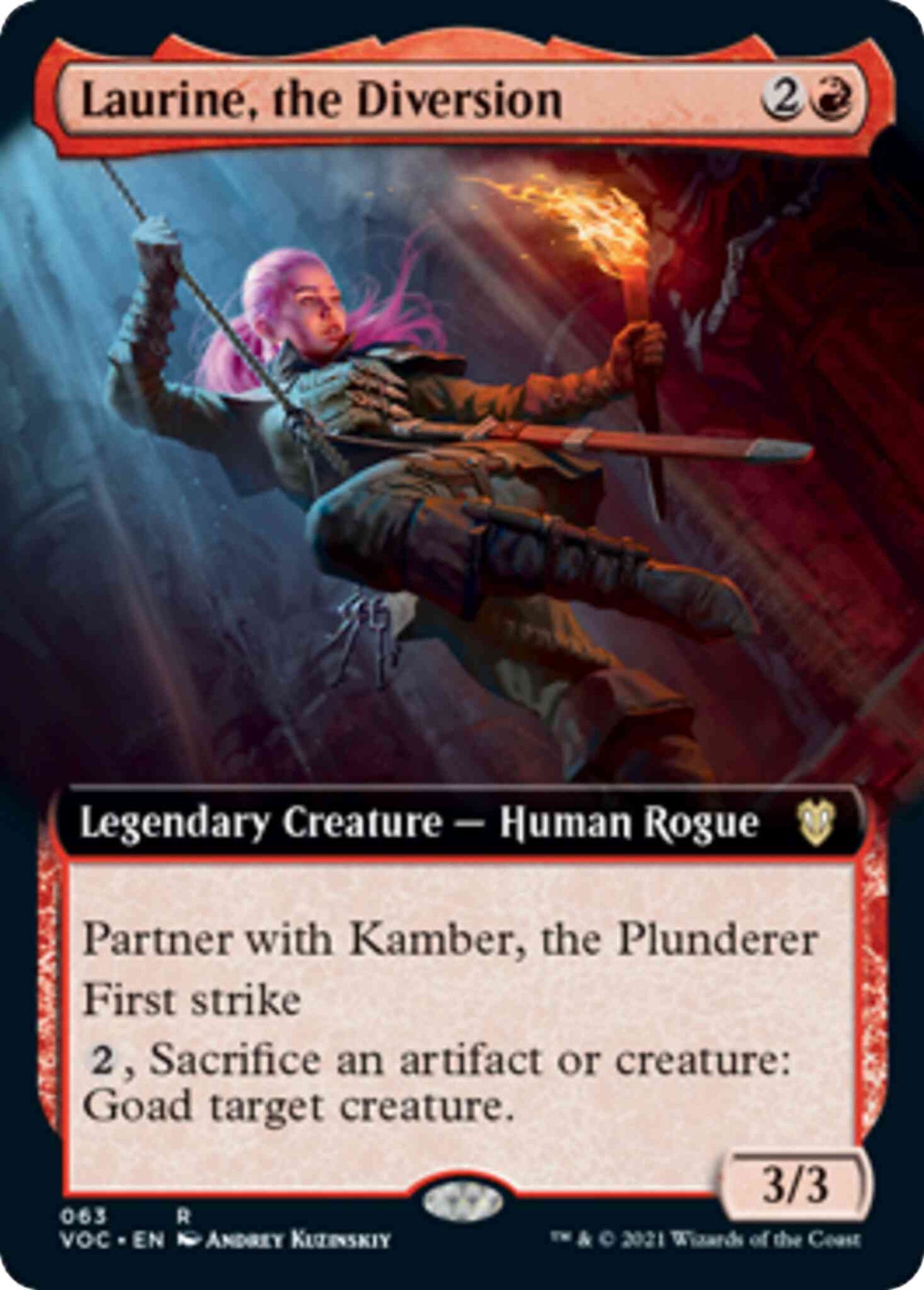 Laurine, the Diversion [63] [Extended Art] [Innistrad: Crimson Vow: Commander] [Non-Foil]