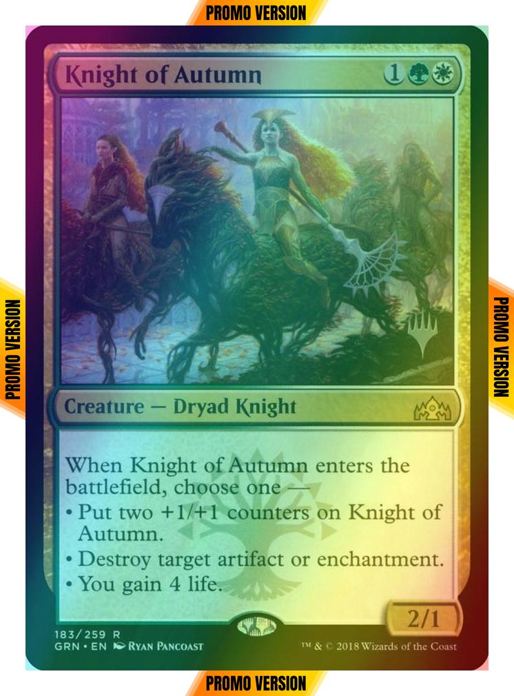 Knight of Autumn [183p] [Promo Pack] [Guilds of Ravnica Promos] [Foil]