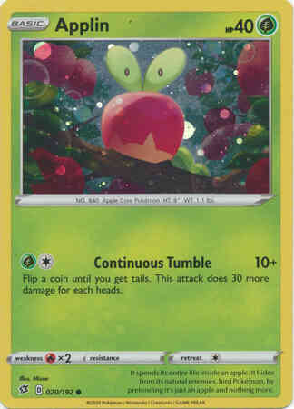 Applin - 020/192 - Promo [Blister Pack] [SWSH2MSP-020] [Cosmos Holo]