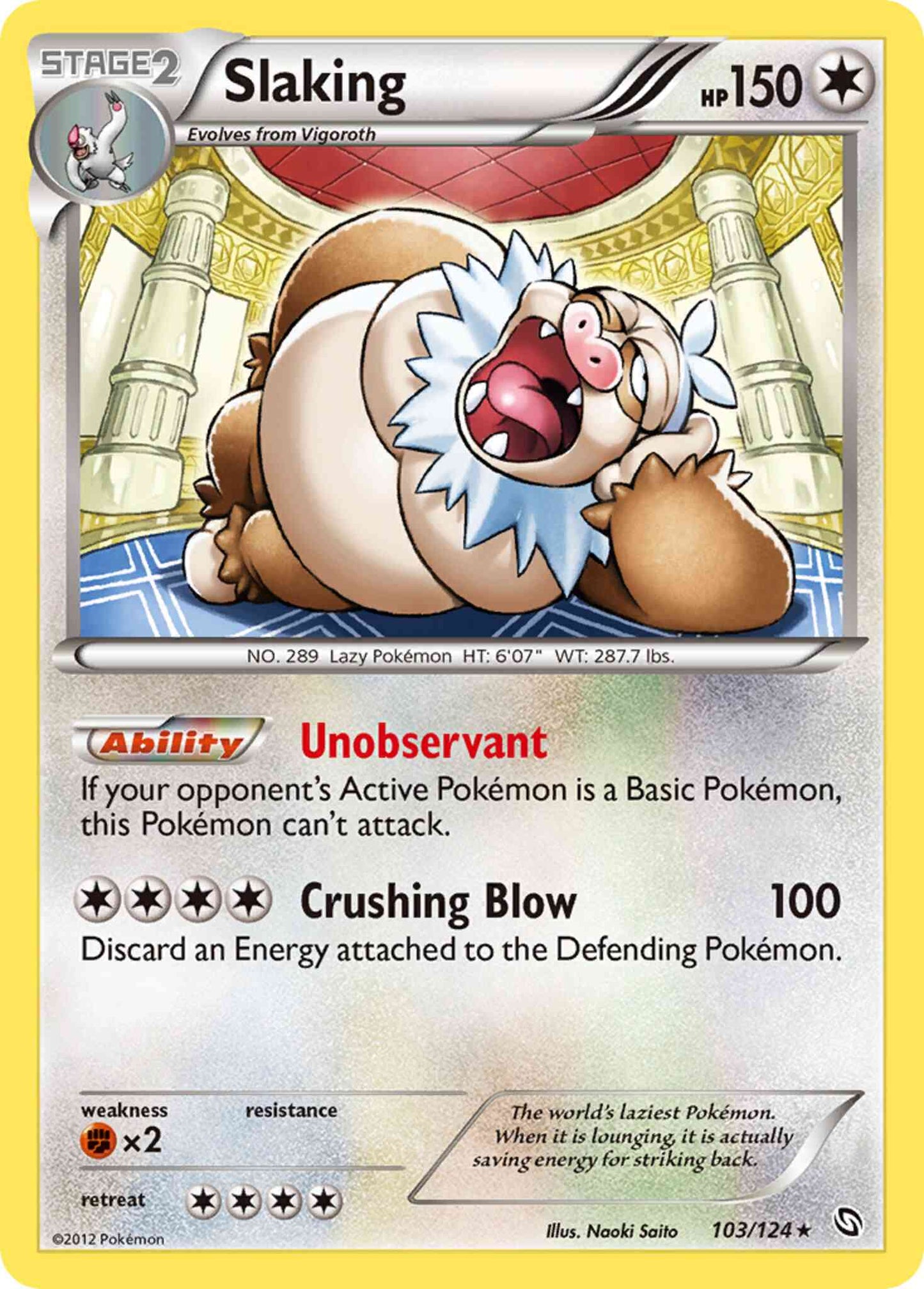 Slaking - 103/124 - Rare Holo [bw6-103] [Holo]
