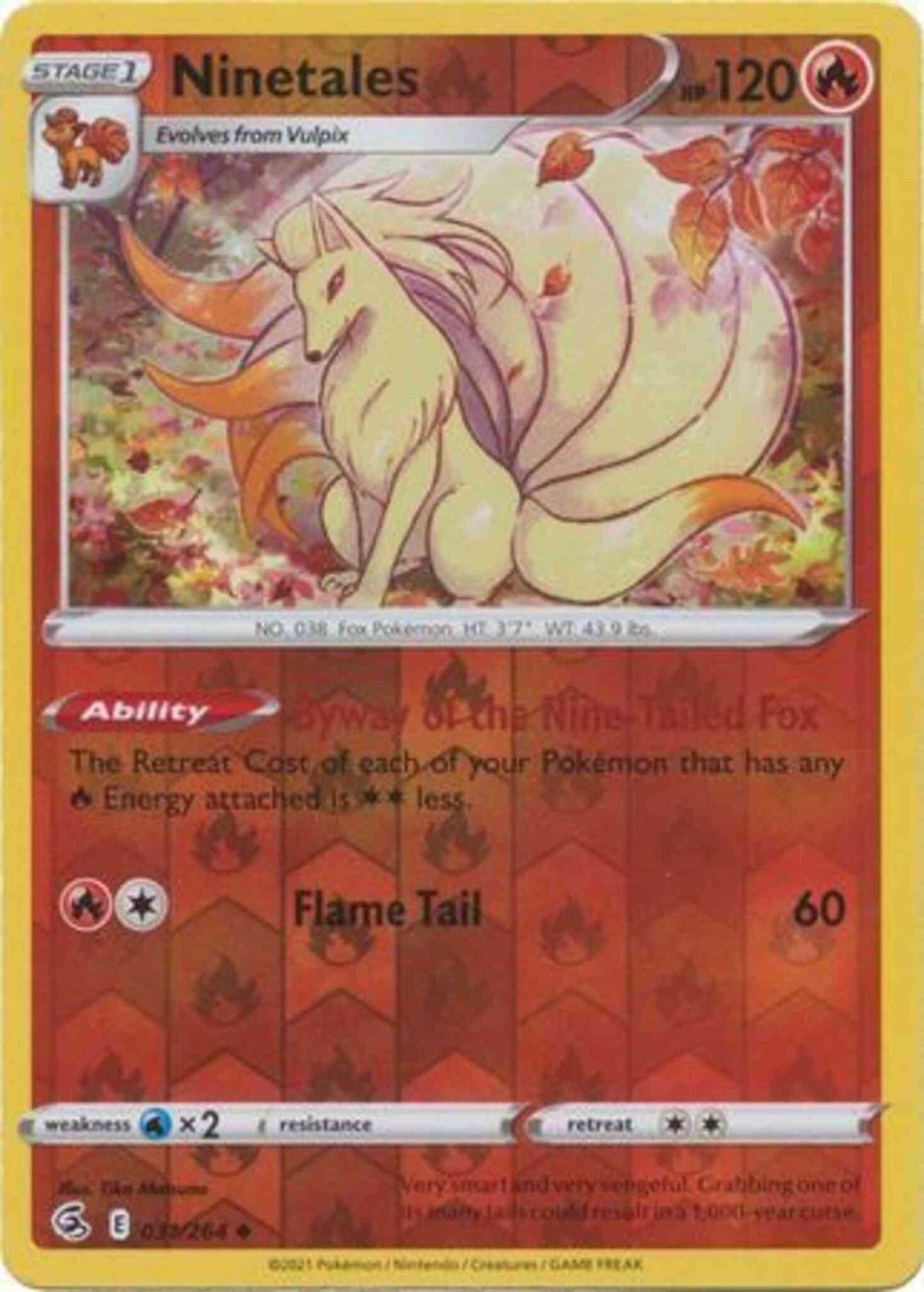 Ninetales - 031/264 - Uncommon [SWSH8-031] [Reverse Holo]