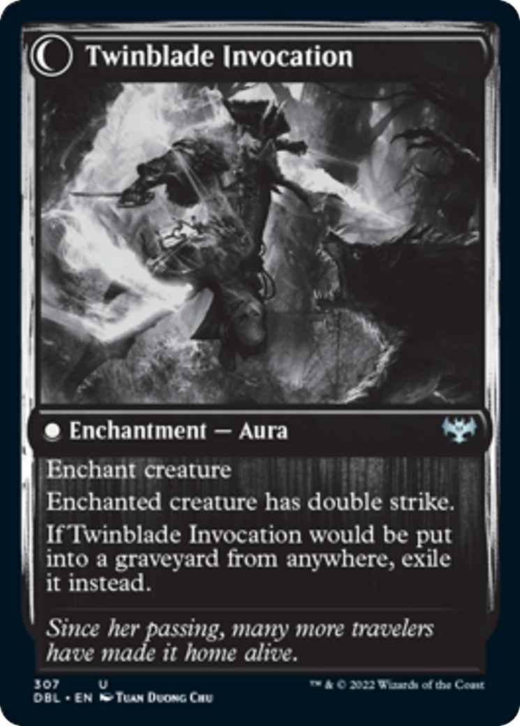 Twinblade Geist // Twinblade Invocation [307] [Innistrad: Double Feature] [Non-Foil]