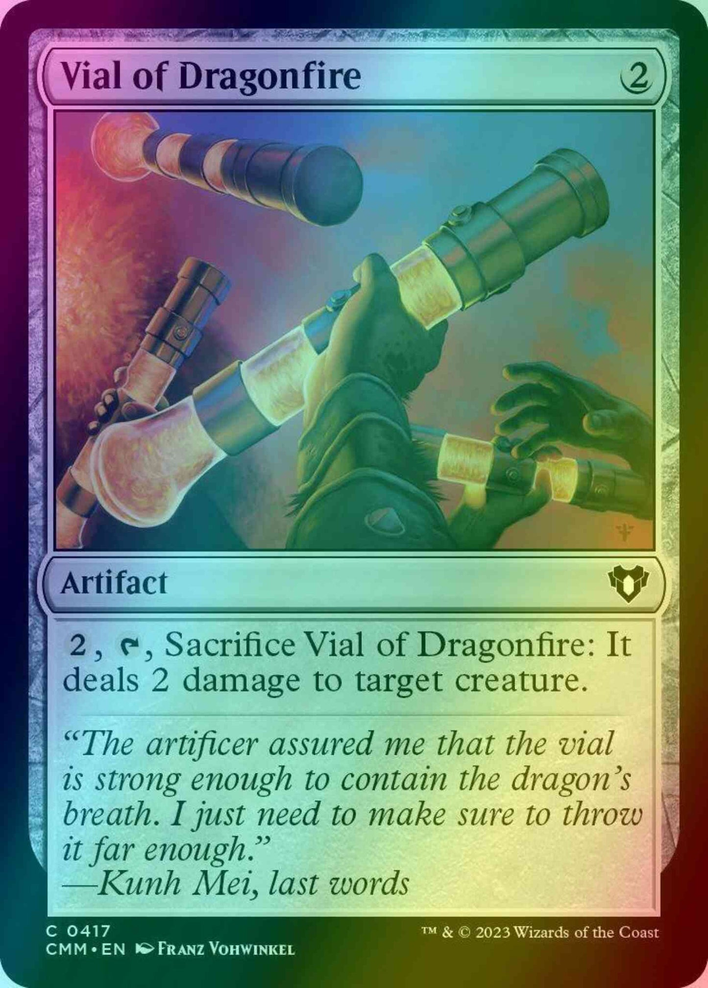 Vial of Dragonfire [417] [Commander Masters] [Foil]