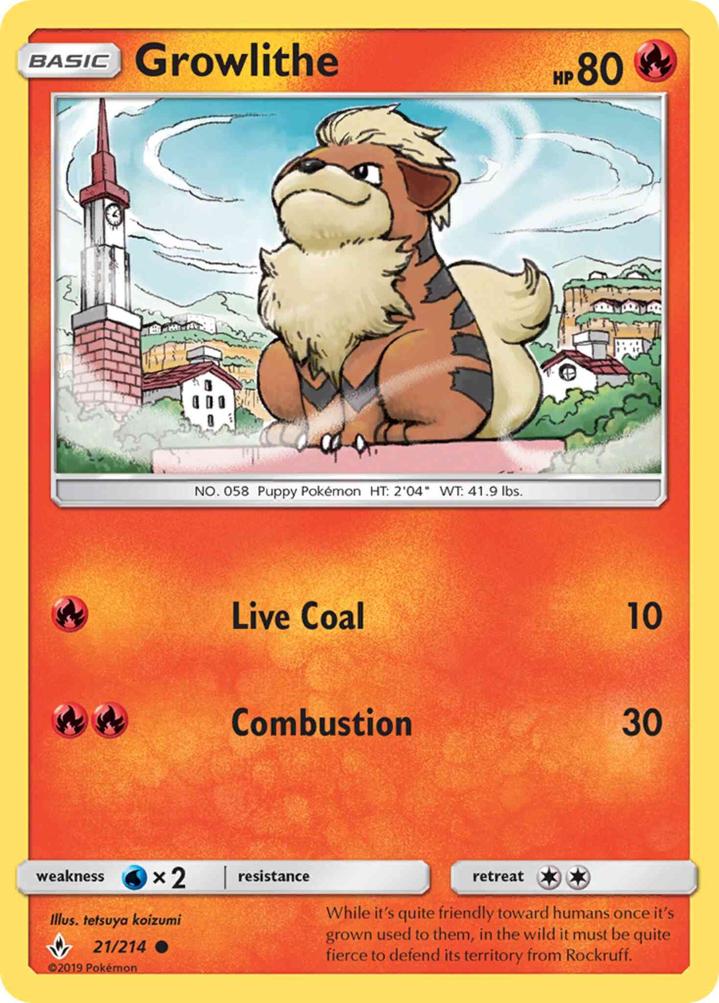 Growlithe - 21/214 - Common [sm10-21] [Non-Holo]